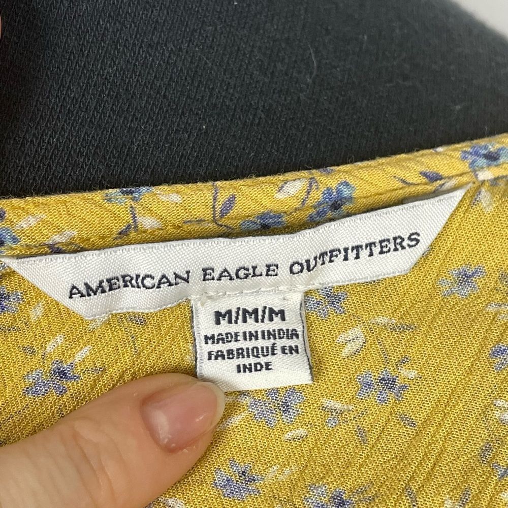 American Eagle‎ Outfitter’s Yellow Blue Floral Tank - Women’s M - Picture 5 of 9
